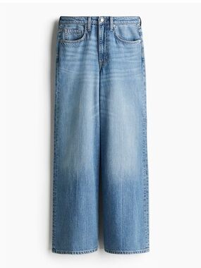 H&M Feather Soft wide leg jeans size 0
